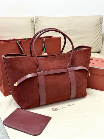 TÚI SHOPPER NAM NỮ LP GHIERA LARGE DA BÊ NUBUCK VÂN HẠT