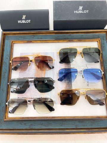 KÍNH MẮT NAM HUBLO*T * FORM PHI CÔNG – KHUNG MẠ VÀNG, TRÒNG GRADIENT UV400