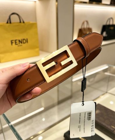 THẮT LƯNG NAM NỮ F D KHÓA FF HÌNH HỌC – DA BÊ HAI MẶT BẢN 30 MM