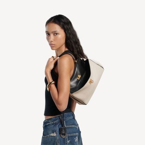 TÚI XÁCH NAM NỮ B L G RODEO CANVAS PHỐI DA – PHOM RELAXED SEMI-STRUCTURED,