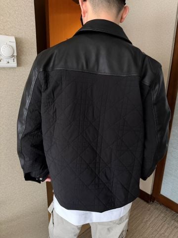 ÁO KHOÁC NAM D* CANNAGE BLOUSON PHỐI DA CAO CẤP CHẦN HỌA TIẾT SAU LƯNG