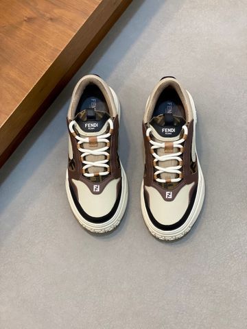 GIÀY NAM FENDI* SNEAKER NAPPA PHỐI VÂN NÂU-KEM