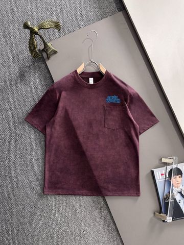 ÁO THUN NAM NỮ L V MÀU LOANG WASHED COTTON FORM RỘNG THÊU SIGNATURE NỔI SIÊU ĐỘC