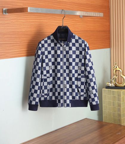 ÁO KHOÁC NAM L*V  CARO JACQUARD NAVY – PHIÊN BẢN 2025