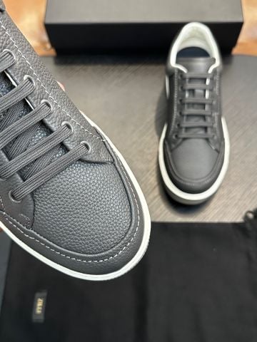 GIÀY NAM SNEAKER ZIL* DA BÒ Ý XÁM THAN ĐẾ TRẮNG
