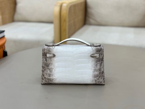 TÚI XÁCH NỮ H MINIKELLY 1 DA CÁ SẤU HIMALAYA SHINY