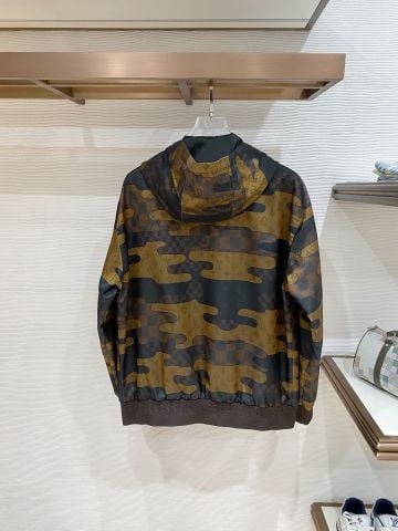 ÁO KHOÁC NAM L V HOODIE ZIP CAMOUFLAGE MONOGRAM DAMIER ĐẬM CHẤT NHẬN DIỆN