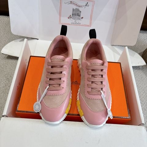 GIÀY THỂ THAO NAM NỮ HERM* BOUNCING DA HƯƠU NÂU SIÊU ÊM