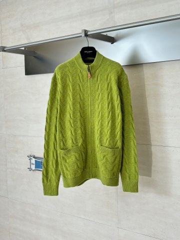 ÁO LEN KHÓA KÉO NAM L V HỌA TIẾT ĐAN NỔI SẮC ĐỘ NỔI BẬT 1