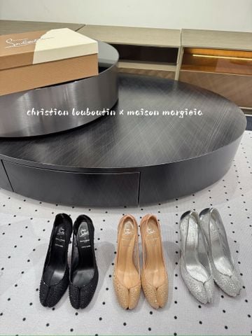 GIÀY CAO GÓT NỮ LBT LIÊN DANH MGL – PHỐI MESH ĐÍNH ĐÁ SANG TINH TẾ, GÓT 10CM