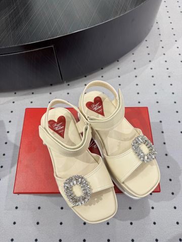 SANDAL NỮ RV* KHÓA PHA LÊ – 25FW, CAO 7.5CM, ĐẾ PLATFORM ĐÚC NHẸ