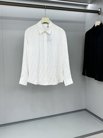 ÁO SƠ MI NAM FENDI*  FULL LOGO JACQUARD SANG TRỌNG