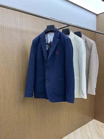 ÁO KHOÁC BLAZER NAM BC DỆT VÂN NỔI TINH TẾ – LOGO THÊU NGỰC SANG TRỌNG