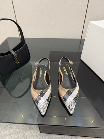 GIÀY BỆT NỮ BBR MŨI NHỌN PHỐI KẺ ĐÍNH ĐÁ NỔI BẬT