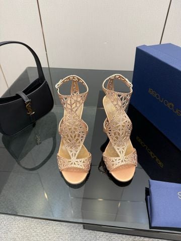 SANDAL CAO GÓT NỮ SR LƯỚI ĐÍNH ĐÁ NGHỆ THUẬT DÒNG MERMAID 10CM