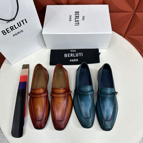 GIÀY NAM BERLUTTI LOAFER LORENZO PATINA NÂU HỔ PHÁCH
