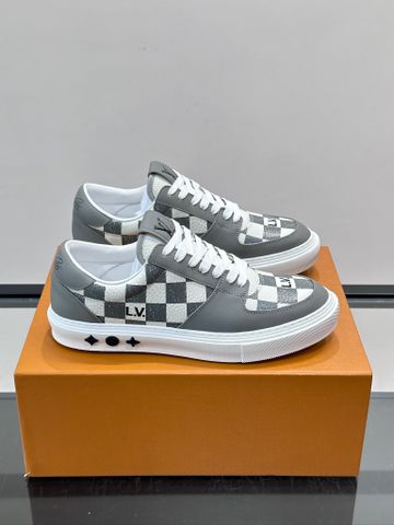 GIÀY SNEAKER NAM L V BEVERLY HILLS PHỐI HỌA TIẾT DAMIER TRÊN DA BÒ MỀM