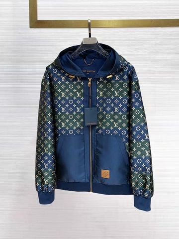 ÁO KHOÁC NAM L V HOODED BLOUSON HỌA TIẾT DỆT CHUYỂN SẮC