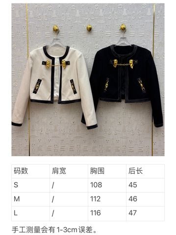 ÁO KHOÁC NỮ SCH* CROPPED DENIM ĐEN–TRẮNG