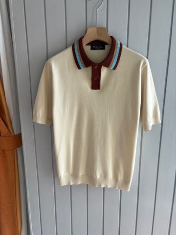 ÁO POLO NAM LP DỆT KIM CỔ PHỐI SỌC JACQUARD LỊCH LÃM