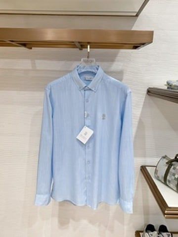 ÁO SƠ MI NAM B C DÒNG XUÂN HÈ VẢI LINEN CỔ BUTTON-DOWN THÊU BIỂU TƯỢNG TINH TẾ
