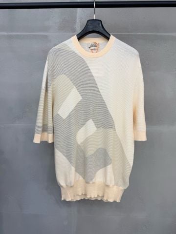 ÁO DỆT KIM NAM H M HỌA TIẾT INTARSIA KHỔ LỚN
