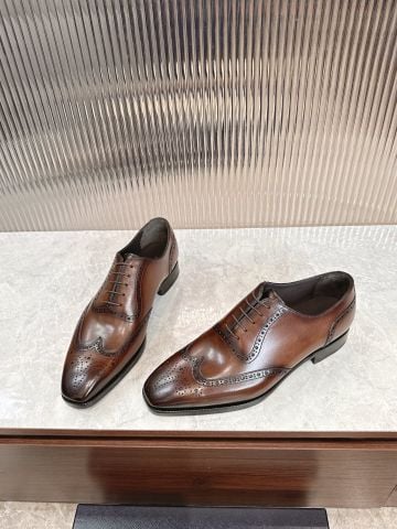 GIÀY NAM OXFORD PRAD* DA BÒ NÂU GRADIENT THƯỢNG HẠNG