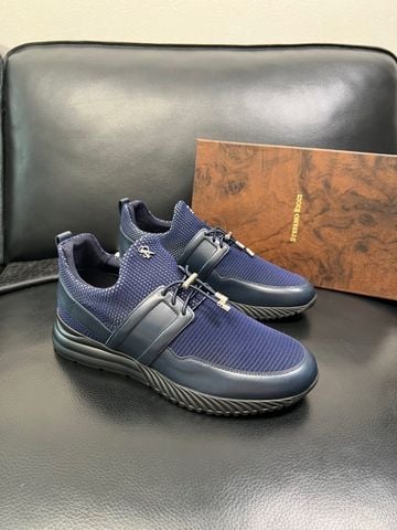 GIÀY SLIP ON NAM SR LƯỚI XANH – DA BÒ, FORM GỌN ÊM CHÂN*