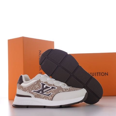 GIÀY SNEAKER NAM L V CLASSIC PHOM RUNNER PHỐI DA BÊ & TEXTILE DỆT