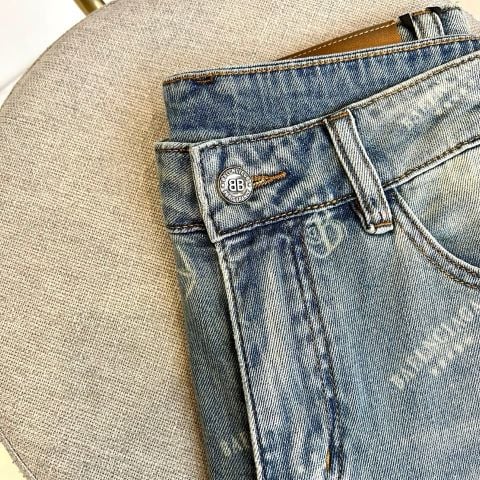QUẦN JEANS NAM B C X LAMBORGHINI – PHOM RỘNG, WASH BẠC CỔ ĐIỂN, HỌA TIẾT NGÔI SAO