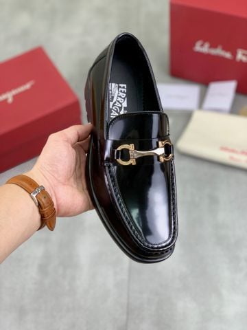 GIÀY NAM LOAFER FERR* – BIT BUCKLE ĐEN, DA LỲ/ DA BÓNG – FORM GỌN ÊM CHÂN