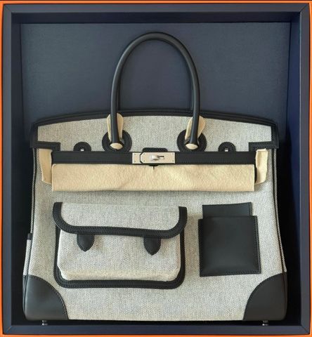 TÚI XÁCH NỮ H BIRKIN CARGO PANDA VẢI CANVAS