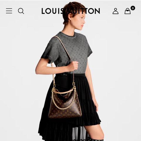 TÚI XÁCH NỮ LV* MONOGRAM DÁNG HOBO DÂY TẾT NỔI BẬT