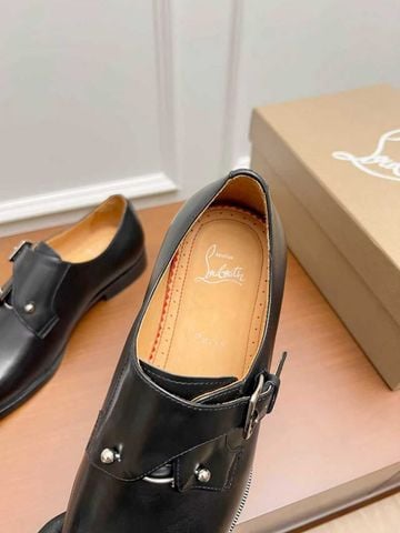 GIÀY DERBY NAM C L CHAMBELISS dáng mũi almond (almond toe last), DA BÊ CAO CẤP