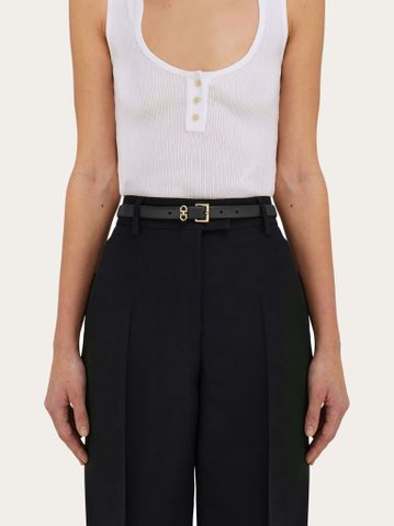 THẮT LƯNG NỮ FERR DA BÒ HẠT KHÓA GANCINI VÀNG THANH LỊCH