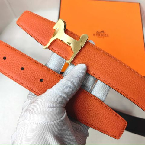 THẮT LƯNG H M H BUCKLE 32MM – DA BÊ TOGO PHỐI BOX 135