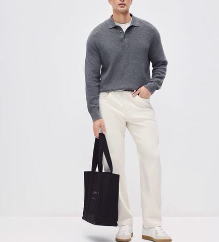 ÁO LEN DỆT NAM LP* CỔ POLO Ý LEN MERINO PHA PIMA COTTON PHOM
