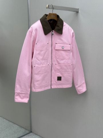 ÁO KHOÁC NAM L V DÒNG FW PHARRELL WILLIAMS X NIGO CỔ BẺ NHUNG