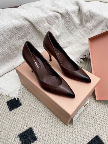 GIÀY CAO GÓT NỮ MM GÓT 8CM MŨI NHỌN PHOM THANH CẢNH VINTAGE