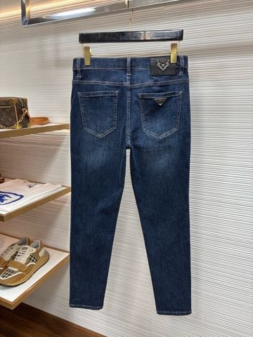 QUẦN JEANS NAM PRD PHOM ỐNG ĐỨNG WASH XANH ĐẬM DENIM COTTON MỀM CAO CẤP