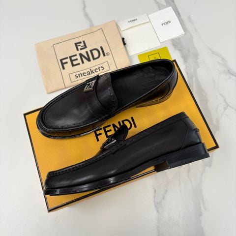 GIÀY LOAFER NAM FND O’LOCK DA BÊ TRƠN PHỐI FF JACQUARD