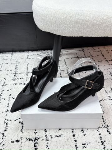 GIÀY CAO GÓT NỮ KH MŨI NHỌN DÂY ĐAI CHỮ T KHÓA KIM LOẠI – THANH MẢNH SANG TRỌNG