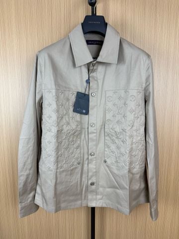 ÁO KHOÁC SƠ MI NAM NỮ L V MONOGRAM DẬP NỔI – PHOM WORKWEAR SHIRT JACKET CAO CẤP
