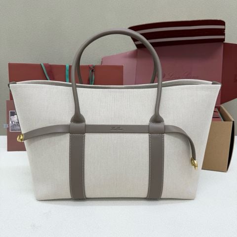 TÚI SHOPPER NAM NỮ LP GHIERA LARGE DA BÊ NUBUCK VÂN HẠT