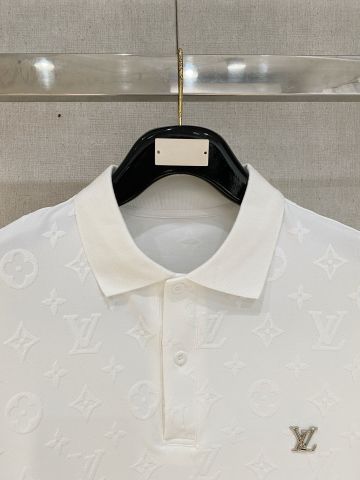 BỘ POLO NAM L V MONOGRAM EMBOSSED AIR-LAYER PHOM RELAXED SANG TRỌNG
