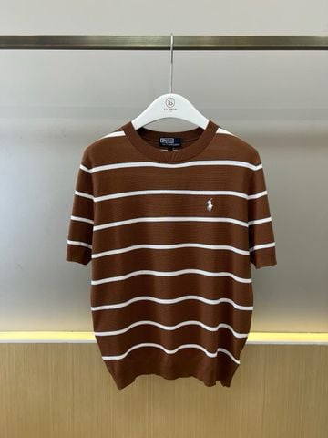 ÁO PHÔNG NAM P L CỔ TRÒN KẺ NGANG – VẢI DỆT KIM COTTON CHẢI KỸ