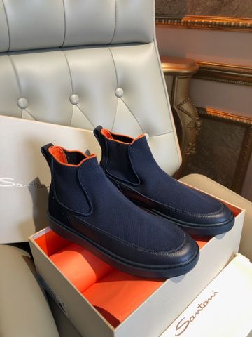 BOOT NAM SANT CHELSEA VẢI CO GIÃN PHỐI DA BÒ LỲ