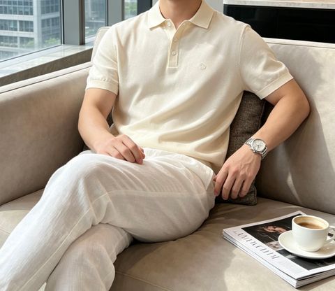 ÁO POLO DỆT KIM NAM L P – LỤA TƠ TẰM PHA LYOCELL, MỊN MÁT SANG TRỌNG