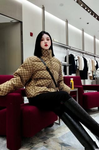 ÁO PHAO NỮ GC HOẠ TIẾT MONOGRAM CLASSIC