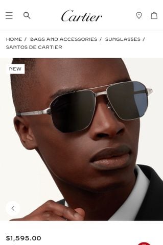 KÍNH MẮT NAM CT DÁNG PHI CÔNG VUÔNG CẠNH ĐINH VÍT SIGNATURE M8987959